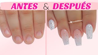 Transformación EXTREMA De Uñas Mordidas a Uñas HERMOSAS [upl. by Klockau]