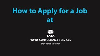 TCS  Online Registration for Job Application  Freshers  Official [upl. by Nifled407]