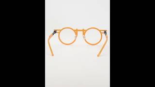 Pure Titanium Glasses Frame Men 2024 New Fashion Colorful Vintage Round Eyeglasses Women Eyewear [upl. by Brackett421]