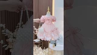 🤩👑Barbie doll frock Kids fairy maxi 💖trendyoutfits shorts fashion Creativeworldme5cr [upl. by Anelav]