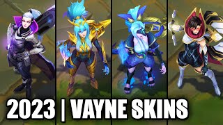 All Vayne Skins Spotlight 2023  League of Legends [upl. by Reseta]