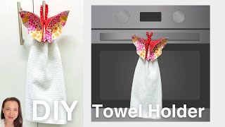 How to make a 3D Butterfly Towel Holder  Easy DIY Gift [upl. by Iatnohs]