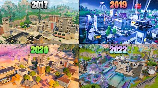 Evolution of The Entire Tilted Towers in Fortnite 2017  2023 [upl. by Restivo]