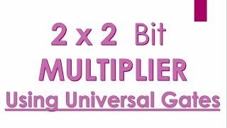 2x2 Bit Multiplier using Universal Logic Gates [upl. by Abla]