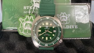 Steeldive SD1970 Green Willard Seiko NH35 Automatic Divers Watch only £43 delivered UK AliExpress [upl. by Annohsal232]