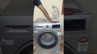 Bosch washing Machine demo in Telugu [upl. by Marna]