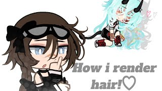 Hair editing tut☆ Hair rendering  voice reveal i was sick￣￣ゞ [upl. by Winson]