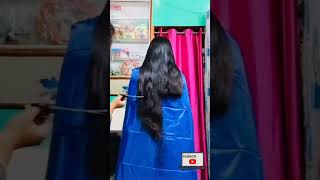 LONG HAIR CUT INTO SHORT haircut hairstyle hair hairtutorial hairtips hairtutorial [upl. by Colfin]