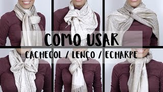 🎗️12 formas de usar o cachecol e o lenço [upl. by Ailene]