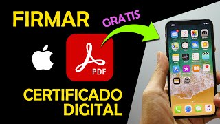 Firmar documentos PDF con certificado digital en iPhone GRATIS 2024 [upl. by Sturges914]