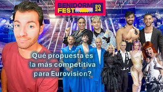 Benidorm Fest 2024 Análisis 8 finalistas según los criterios del jurado de Eurovision  televoto [upl. by Janot666]