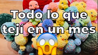 Todo esto tejí en un mes😱amigurumis para vender🤑todo lo que voy a vender en la feria artesanal🤗 [upl. by Detta]