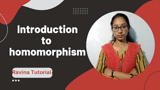 Introduction to homomorphism [upl. by Rodi]