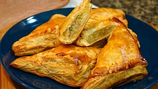 SAMOSA PUFFS ANYONE CAN MAKE  QUICK amp EASY SAMOSA PATTIES [upl. by Kayle]