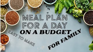 Budgetconscious feasting Daily meal plan for families on a budget for 04112024 [upl. by Aneleairam]