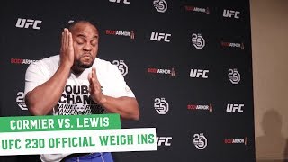 UFC 230 Official Weigh Ins Daniel Cormier vs Derrick Lewis [upl. by Sarchet]