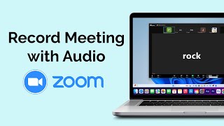 How To Record Video In Zoom Meeting On Laptop With Audio [upl. by Rovelli]