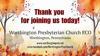 Worthington Presbyterian Church Live Stream [upl. by Ynatirb]