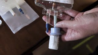 How To Administer IV Medication Using Gravity Infusion  Sutter Infusion Pharmacy Services [upl. by Wernsman]