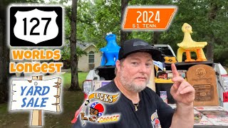 Highway 127 Worlds Longest Yard Sale 2024 Tennessee Walk Around and Cool Finds with Lucks Garage [upl. by Zelda]