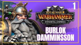 🔧 NEW Master Engineer Burlok Damminsson 🔧 IE Expanded Mod Total War Warhammer 3 Immortal Empires [upl. by Lemmie]