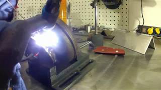 TIG welding vband flange to Holset turbine housing  Vpanta tigillä Holsettiin [upl. by Klimesh]