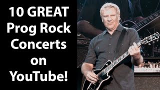 10 Great Prog Rock Concerts on YouTube [upl. by Loree]