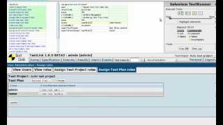Testing Testlink via Selenium RC Quality Testing [upl. by Annodas]