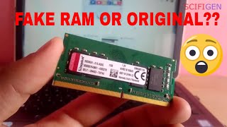 HOW TO VERIFY KINGSTON RAM ORIGINAL OR FAKE DDR4 RAM [upl. by Marba]