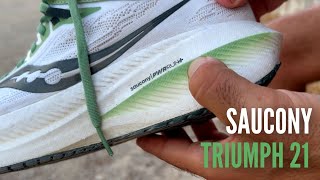 Saucony Triumph 21 Review  Si la cosa ya funciona mejor no inventar cosas nuevas [upl. by Venuti]