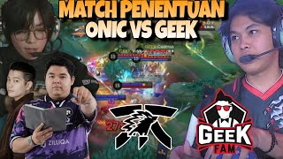 MATCH PENENTUAN ONIC VS GEEK  42 MENIT SENAM JANTUNG COK  GILAA  MATCH 5  MPL S14 PLAYOFF [upl. by Dode647]