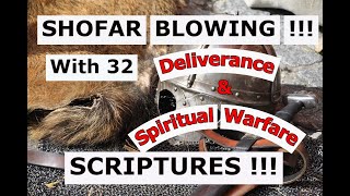 SHOFAR Horn BLAST Sounds of Deliverance MUSIC with Scripture  SHOFAR Blowing Spiritual Warfare [upl. by Fernyak]