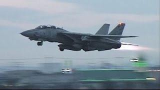 F14 TOMCAT Full Afterburner Take off 1996 Long [upl. by Brigette]