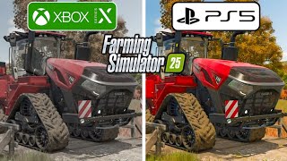 Farming Simulator 25 PS5 vs Xbox Series X Graphics Comparison [upl. by Siulegroj]