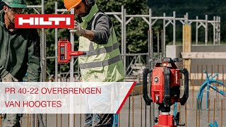 Hoogtes overbrengen met de Hilti PR 4022 roterende laser [upl. by Notxed590]