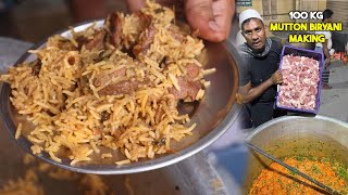 Traditional 1200 kg Mutton Biryani Recipe  Goat Biryani Cooking Mutton Dum Biryani [upl. by Noxaj791]