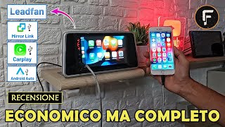 Autoradio 2 Din Display HD  AA e CarPlay  Mirror Link  50 Euro 🔥 Recensione [upl. by Taber]