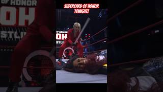 Athena vs Shida ROH SuperCard of Honor PPV Tonight on ROH app womenswrestling wrestling aew [upl. by Rempe]