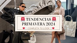 TENDENCIAS de MODA primavera 2024  Completa tu look [upl. by Erund80]