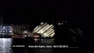 Timelapse video of Costa Concordia salvage operation [upl. by Eeram]