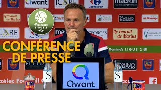 Conférence de presse Gazélec FC Ajaccio  Grenoble Foot 38  20   201819 [upl. by Og]