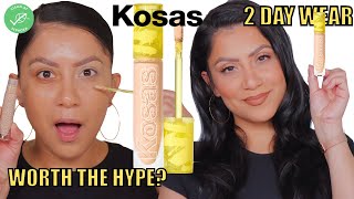 YOU ASKED ABOUT KOSAS REVEALER CREAMY CONCEALER  2 DAY WEAR TEST  MagdalineJanet [upl. by Sparhawk]