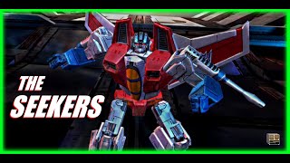 MEGATRON amp THE SEEKERS  Starscream Thundercracker Dirge Skywarp  TRANSFORMERS Earth Wars [upl. by Chevalier]