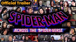 SpiderMan Across the SpiderVerse  Official Trailer  REACTION MASHUP  Miles Morales [upl. by Nawtna]