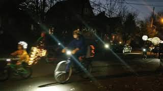 Ithaca Illuminated Bicycle Parade  Halloween 2020 [upl. by Carper]