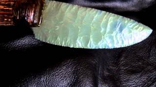 DRAGONGLASS KNIFE FLINT KNAPPING 2016 FEB [upl. by Roehm]