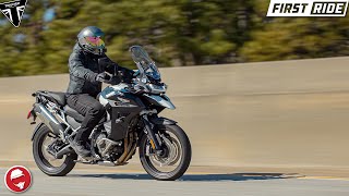 2023 Triumph Tiger 1200 GT Explorer  First Ride [upl. by Nairadas]