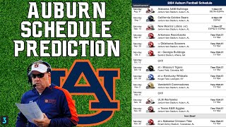 Auburn Tigers 2024 Schedule Preview and Prediction [upl. by Aidua452]