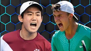 Holger Rune vs Yoshihito Nishioka  Australian Open 2024 [upl. by Ronoel611]