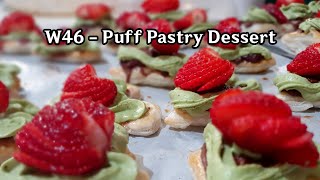 W46  Strawberry Matcha Puff Pastry Dessert [upl. by Oal]